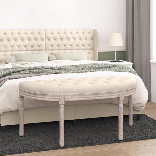 vidaXL Bankje 110,5x45x49 cm linnen, Huis en Inrichting, Overige Huis en Inrichting, Nieuw, Verzenden