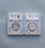 Griekenland. 10 Drachmai 1930 certified by PCGS AU55 and 20, Postzegels en Munten