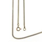 Gouden gourmet schakel ketting | 52 cm (unisex, heren), Handtassen en Accessoires, Kettingen, Ophalen of Verzenden, Gebruikt, Overige kleuren