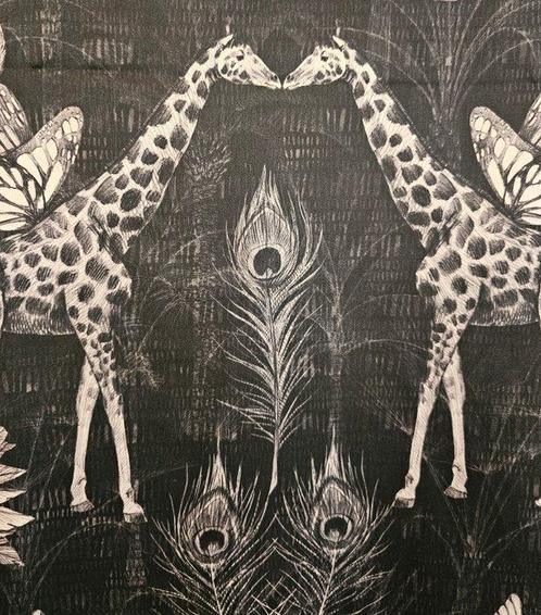 Tissu Art Déco luxueux en coton léger avec éléphants et, Antiek en Kunst, Antiek | Tapijten, Tafelkleden en Textiel