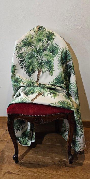 Exclusief Bohemiaans stof met realistische palmen -, Antiek en Kunst, Antiek | Tapijten, Tafelkleden en Textiel