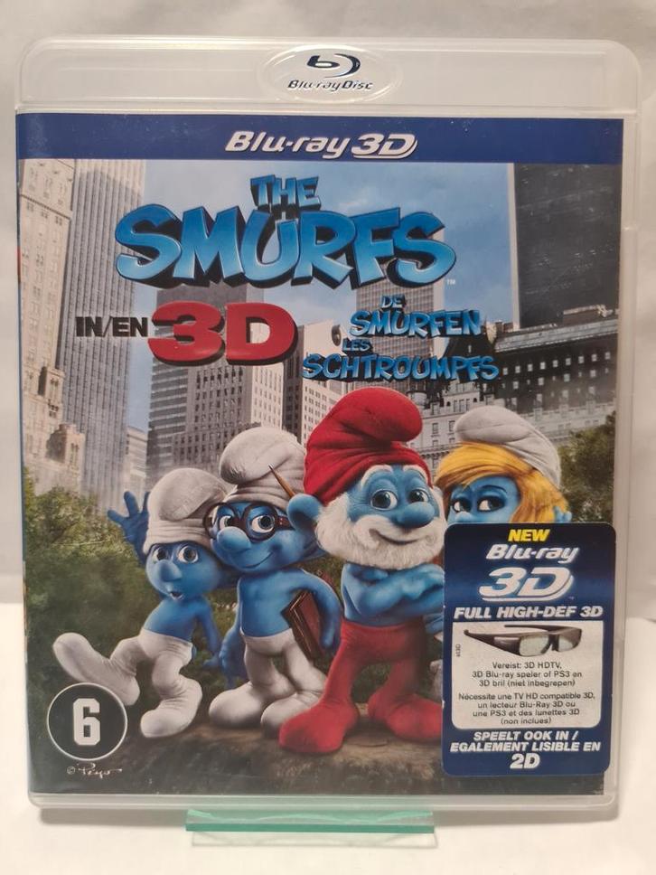 THE SMURFS (3D + 2D) (BLURAY), Cd's en Dvd's, Blu-ray, Gebruikt