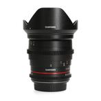 Samyang 20mm T1.9 VDSLR ED AS IF UMC - Canon EF, Audio, Tv en Foto, Foto | Lenzen en Objectieven, Ophalen of Verzenden, Zo goed als nieuw