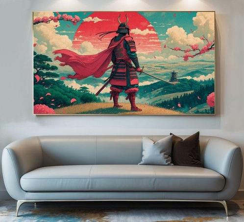Kosmo - Samurai al Tramonto - XXL, Antiek en Kunst, Kunst | Schilderijen | Modern