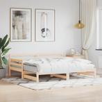 vidaXL Lit de jour avec lit gigogne 90x200 cm bois de, Maison & Meubles, Neuf, Verzenden