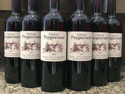 2017 Château Puygueraud - Bordeaux - 6 Flessen (0.75 liter), Collections, Vins