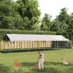 vidaXL Hondenkennel voor buiten met dak 600x200x150 cm, Verzenden, Nieuw