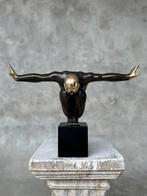 sculptuur, NO RESERVE PRICE - Bronze Statue of an Olympic