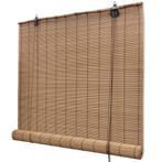 vidaXL Rolgordijn 100x160 cm bamboe bruin, Verzenden, Nieuw
