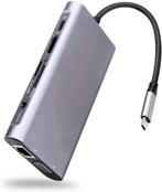 DrPhone MD3 - USB-C Hub - 10 in 1 Dock - Complete, Verzenden