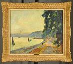 Albert Malet (1905-1986) - Bord de Seine à Caudebec en Caux