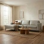 Leren hoekbank Match - 3-zits arm rechts + Longchair arm, Huis en Inrichting, Bohemian, Industrieel, Modern, Scandinavisch, Ophalen of Verzenden