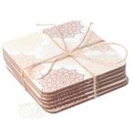 Mandala onderzetters Bruin/Roze set van 6, Huis en Inrichting, Woonaccessoires | Kandelaars en Kaarsen, Verzenden, Nieuw