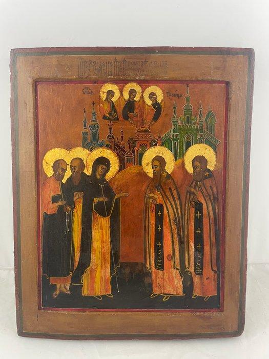 Icoon - Verschijning van de Moeder Gods aan de, Antiek en Kunst, Kunst | Niet-Westerse kunst