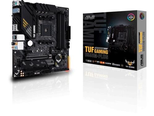 ASUS TUF Gaming B550M-PLUS - Gaming moederbord AM4 - Micro, Computers en Software, Moederborden, Zo goed als nieuw, Verzenden