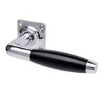 Deurklink - Klassiek glanzend nikkel vierkant rozet niet..., Ophalen of Verzenden, Nieuw, IJzer, Klink of Kruk