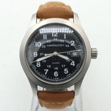 Hamilton - Khaki - Sans Prix de Réserve - H684811 - Homme -, Handtassen en Accessoires, Horloges | Heren, Nieuw