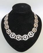 Zonder Minimumprijs - Halsketting Zilver - Munten collier, Handtassen en Accessoires, Kettingen, Nieuw