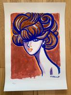 Bernard Villemot - Lithographie originale Contrex, Antiek en Kunst