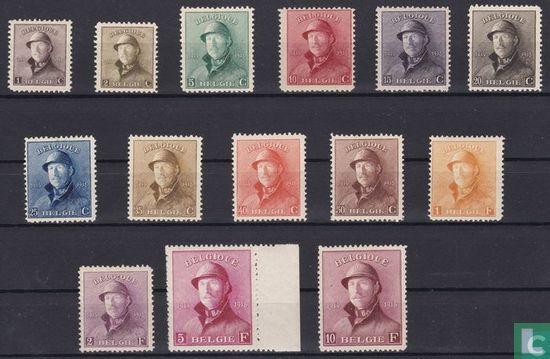 België - Koning Albert I (met helm) - 1919, Timbres & Monnaies, Timbres | Europe | Belgique, Envoi