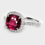 Zonder minimumprijs - Verlovingsring - 14 karaat Witgoud,