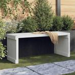 vidaXL Banc de jardin extensible blanc 212,5x40,5x45cm, Jardin & Terrasse, Verzenden, Neuf