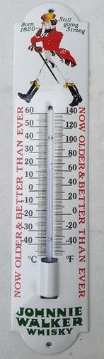 Emaille plaat - Metaal - geëmailleerde thermometer van, Antiek en Kunst