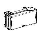 Schneider Electric Canalis aftakkast railkoker - KSB63SD4, Bricolage & Construction, Électricité & Câbles, Envoi