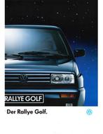 1989 VOLKSWAGEN GOLF RALLYE BROCHURE DUITS, Boeken, Auto's | Folders en Tijdschriften, Nieuw, Ophalen of Verzenden