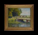 Oscar Koelliker ne en (1882.) Ecole Suisse. - Pont a