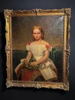 Ludwig Probst (1864-1942) - Ritratto di una Ragazza, Antiek en Kunst