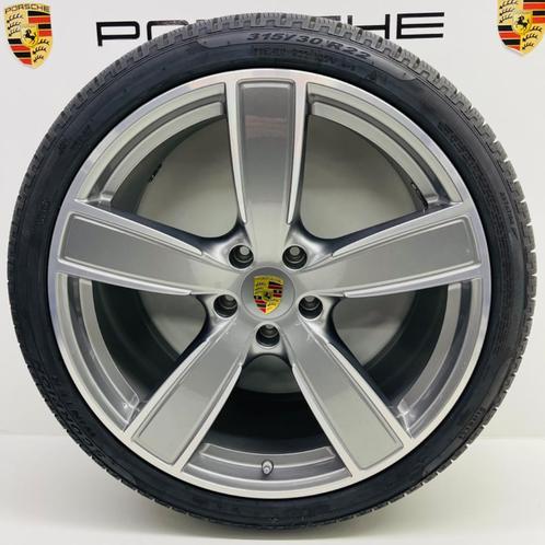 Porsche Cayenne( E3) 22 Sport Classic zilver met banden, Auto-onderdelen, Banden en Velgen, Overige maten, Winterbanden, 315 mm