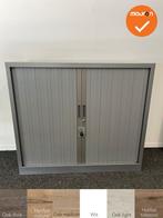 Robberechtse roldeurkast - 105x120x45cm - Zilvergrijs - smal, Werkplek, Ophalen of Verzenden, Gebruikt, Kast