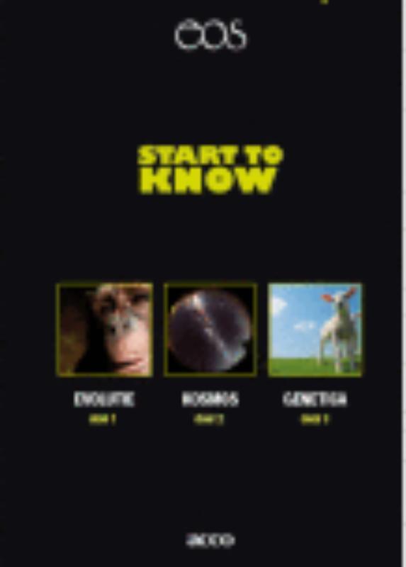 Start to know - Evolutie - Kosmos - Genetica 9789033483349, Boeken, Wetenschap, Zo goed als nieuw, Verzenden