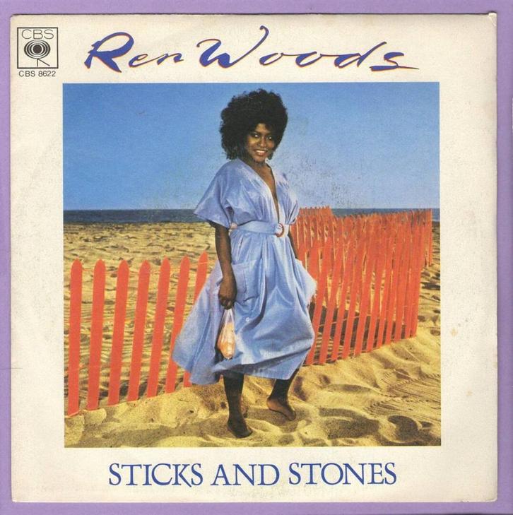 Ren Woods – Sticks And Stones / Hooked On A Love Groove (7-, Cd's en Dvd's, Vinyl Singles, Ophalen of Verzenden