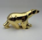 Daprès François Pompon - sculptuur, ***Gold Ours Blanc*** -