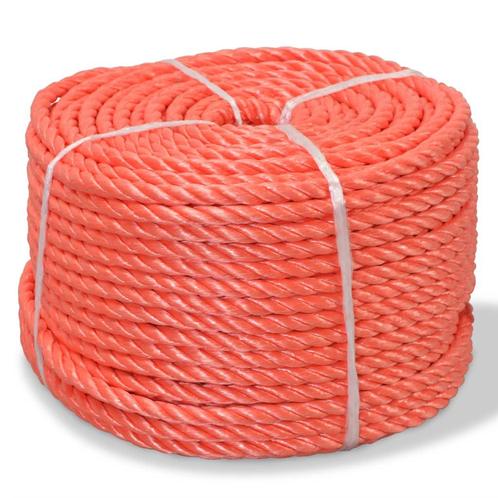 vidaXL Touw gedraaid 14 mm 250 m polypropyleen oranje, Doe-het-zelf en Bouw, IJzerwaren en Bevestigingsmiddelen, Nieuw, Verzenden