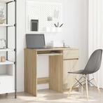 vidaXL Bureau 86x49x76 cm spaanplaat sonoma eikenkleurig, Huis en Inrichting, Verzenden, Nieuw