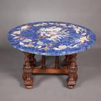 Salontafel - Lapis Lazuli, Marmer, walnoothout