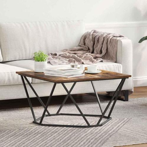 vidaXL Salontafel Gerookt eiken 80 x 80 x 45 cm, Huis en Inrichting, Tafels | Salontafels, Nieuw, Verzenden
