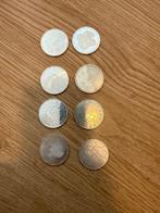 Nederland. 50 Gulden 1982/1998 Set van 8 zilveren