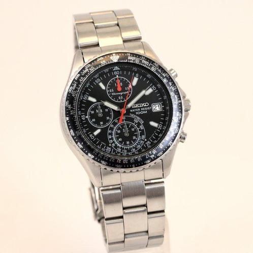 Seiko - Flightmaster Chronograph - Zonder Minimumprijs -, Handtassen en Accessoires, Horloges | Antiek