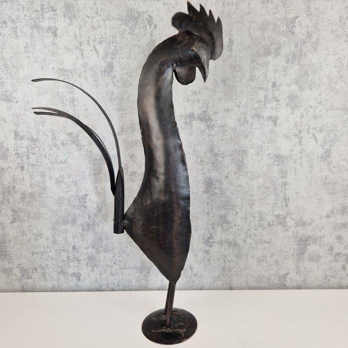 Decoratief ornament - Haan, metaal, groot, Antiek en Kunst, Curiosa en Brocante