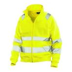 Jobman 5172 sweatshirt zippé hi-vis  3xl jaune, Nieuw