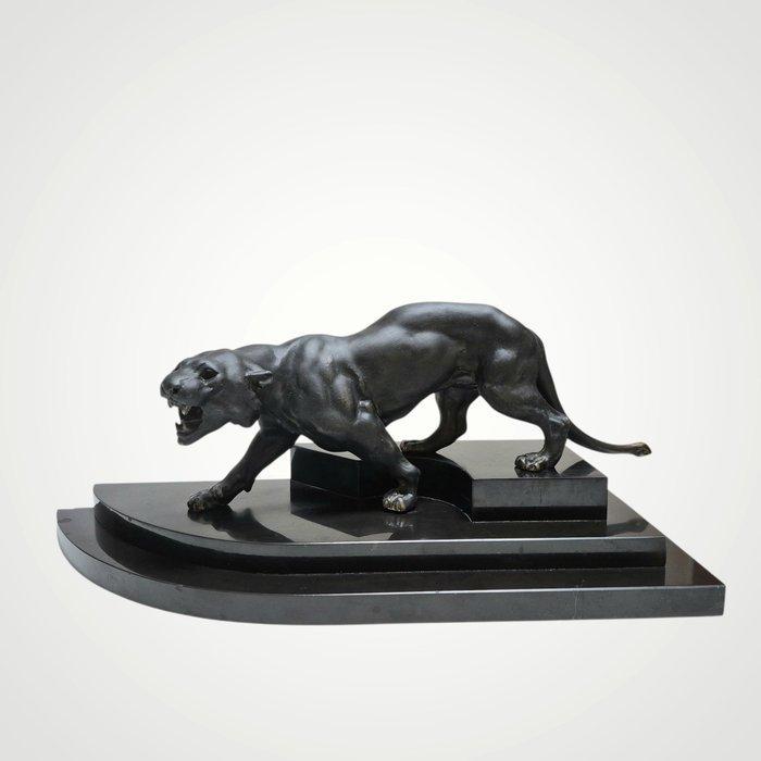 Thomas Cartier - sculptuur, Panthère rugissante - 41 cm -, Antiek en Kunst, Kunst | Designobjecten