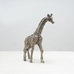 Miniatuur figuur - Giraffa in argento - .800 zilver, Antiek en Kunst