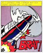 Roy Lichtenstein (1923-1997) (after) - Opened Fire Triptych, Antiek en Kunst