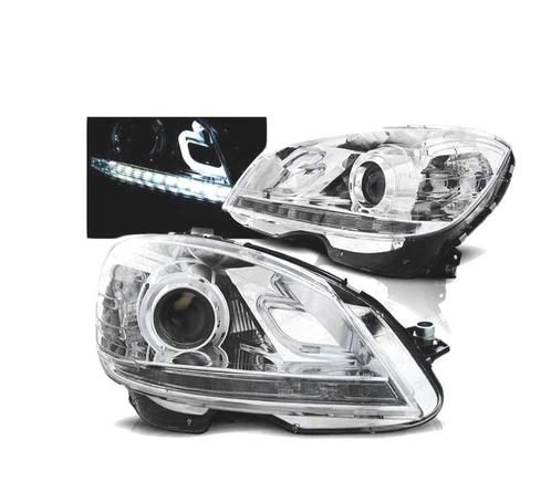 Phares Diurnes Pour Mercedes W204 07-10 Chromé, Auto-onderdelen, Verlichting, Verzenden