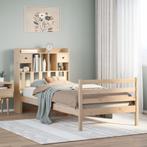 vidaXL Bed met boekenkast zonder matras massief grenenhout, Huis en Inrichting, Verzenden, Nieuw