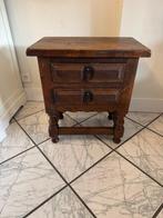 Bijzettafel - Houten bijzettafel met lade s - Eik, Antiek en Kunst